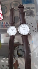 Uds pareja de moda relojes amante de alto brillo de vidrio correa de cuero reloj contiene caja de reloj de cuarzo mujeres marca reloj tous señora de la manera de la trenza de la correa reloj femenino