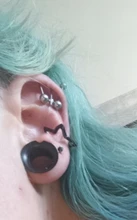 Pendientes de estrella hueca para niña, pendientes con tachuelas bohemios Vintage de cartílago falso, aretes de Clip para mujer, aretes punk rock