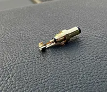 Enchufe de alimentación CC de cobre chapado en oro, 5,5x2,5/5,5x2,1/3,5x1,35mm, conector macho de CC con abrazadera de cable para soldadura, 2 uds.