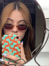 Las mujeres gafas de sol de diseñador de la marca gafas de ojo de gato conductor gafas de sol de pesca rectángulo leopardo Vintage gafas