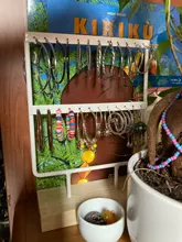 Organizador de pendientes Estante de presentación de joyería colgar y ganchos escaparate para decoración del hogar