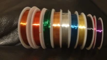 Alambre de cobre Colorfast para pulsera, collar, accesorios de fabricación de bricolaje, 0,2/0,25/0,3/0,5/0,6mm/1mm