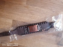 Punk hombres ancho brazalete vikingo encanto de diseño pulsera con cabeza de Lobo cuero tejido ajustable pulsera de la joyería