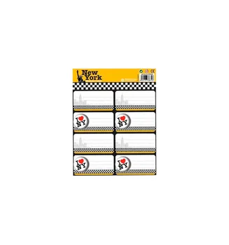 NEW YORK adhesive labels 
NEW YORK adhesive labels