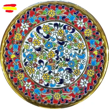 Ceramics plate from 24 cm/9,5 inch diameter-glazed ceramics made up handmade-made in España-oro 24 k-ARTECER-MIJAS-
Ceramics plate from 24 cm/9,5 inch diameter-glazed ceramics made up handmade-made in España-oro 24 k-ARTECER-MIJAS-