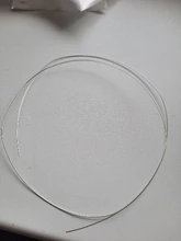 Alambre de plata de ley 925 de 50cm/1m para pulsera, collar, joyería artesanal, accesorios de joyería, cordón de alambre Colorfast Beading