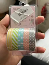 5 unids/lote Color cintas de papel a mano hecho a mano DIY decorativo cinta de Washi de cintas adhesivas pegatinas Scrapbooking