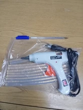 Pistola de pegamento de fusión en caliente de alta potencia, 40/100/120W, enchufe europeo, pistola de fusión en caliente, herramientas de bricolaje de 110-240V, Pistola de Pegamento Caliente, 10 Uds.