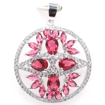 39x30mm Special Round Shape Created Pink Raspberry Rhodolite Garnet Zircon Ladies Jewelry Set Silver Pendant
39x30mm Special Round Shape Created Pink Raspberry Rhodolite Garnet Zircon Ladies Jewelry Set Silver Pendant