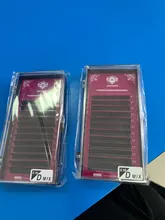 Abonnie JBCD-pestañas postizas individuales, visón negro, volumen prémium, pestañas de imitación Cilios, 12 filas, todos los tamaños, 8-17mm