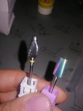 Brocas de taladro eléctrico para manicura, 29 tipos, accesorio de la máquina, cortador de cerámica de carburo de tungsteno arcoíris