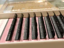 Extensiones de pestaña plana mate, visón Individual más suave, suministros de pestañas, elipse, Cachemira, puntas divididas de volumen