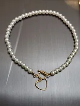 Gargantilla de perlas góticas para mujer, Collar de Color dorado, colgante Lasso, joyería en el cuello, cadena de cuentas, Gargantilla para niña, Kpop