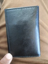 Bycobecy, billetera inteligente antirrobo con bloqueo Rfid para hombre, billetera Vintage de cuero PU, información de seguridad Unisex, Mini monedero de aluminio, nuevo