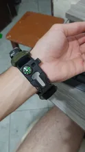 Reloj militar de camuflaje para hombre, pulsera de cuarzo LED resistente al agua hasta 50m, para deportes al aire libre, brújula, termómetro, reloj de emergencia