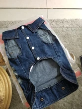 Chaleco vaquero de primavera para perros pequeños, ropa de Tzu para perros Yorkshire Terrier, ropa estilo vaquero para cachorros, chaqueta para Chihuahua, ropa para gatos