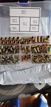 Insertos roscados tuercas, inserto de madera surtido Kit de herramientas, M4/M5/M6/M8 tornillo de muebles insertos perno sujetador (165 uds)