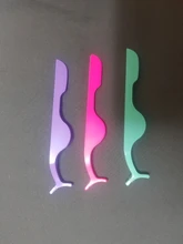 Mikiwi-Pinzas para pestañas falsas en forma de T, aplicador de pestañas postizas, rizador de extensiones, pinza auxiliar, herramienta de maquillaje