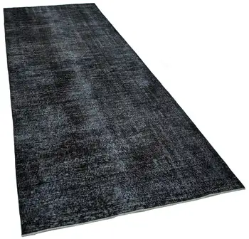 141x365 Cm Black Handmade English Over Dyed Runner Rug-5x12 Ft
141x365 Cm Black Handmade English Over Dyed Runner Rug-5x12 Ft