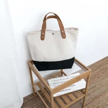 Handbag lady canvas 2 way minimalist one-shoulder learning commute large capacity canvas bag
Handbag lady canvas 2 way minimalist one-shoulder learning commute large capacity canvas bag