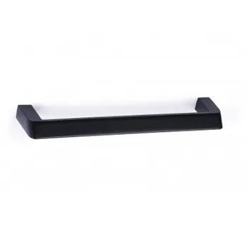 Box with 25 handles modern style made of Zamak with matte black finish and 160 mm distance between points.