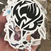 Pegatinas de cola de Hada de Anime para coche, pegatina de juguete clásica, impermeable, para equipaje, teléfono, guitarra, portátil, nevera, 10/50 Uds.