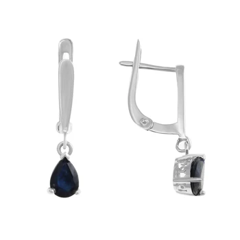 Earrings made of silver with sapphire and Sapphire Nat. (U)
Earrings made of silver with sapphire and Sapphire Nat. (U)
