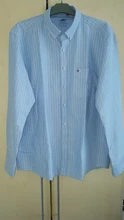Camisa de manga larga para hombre, camisa informal de manga larga ajustada a cuadros/a rayas, de algodón Oxford, de alta calidad, 5XL