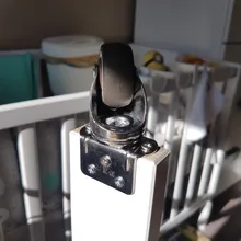 4 Uds muebles ruedas suave giratorio de goma rueda bastante de ruedas para Carro de bebé ruedas para cama hogar accesorio