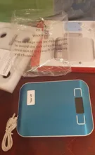 Báscula electrónica Digital de acero inoxidable para cocina, balanza de 5kg ~ 10kg/1g para alimentos, electrónica, recargable por USB, LCD