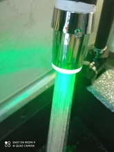 Grifo de agua con luz LED, cabezal de boquilla con Sensor de temperatura y cambio de 7 colores