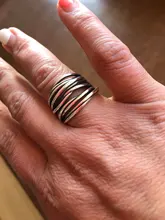 Anillos de dedo en capas Vintage para mujer, cadenas grandes ajustables bohemias, anillos de apertura irregulares, joyería, Color plata, 1 ud.