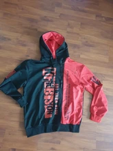 Sudaderas con capucha para hombre, ropa informal japonesa de hiphop con estampado de retales, de lana, otoño e invierno, envío directo