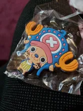 LLavero de una pieza para hombre y mujer, llavero de doble cara, colgante de PVC, accesorios de Anime, llavero bonito de dibujos animados, 2019