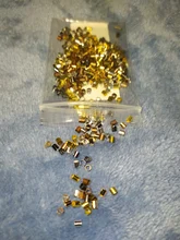 500 unids/lote 1,5, 2,0, 2,5mm de aleación de Zinc cilindro redondo crimpado cuentas extremos del tubo del grano del espaciador de punta de conectores para la fabricación de la joyería
