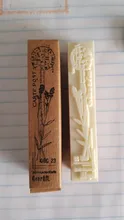 Sello de notas de planta para álbum de recortes, sellos de goma madera para álbum de recortes, papelería, sello estándar