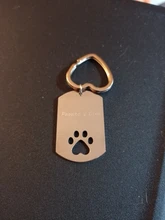 Nextvance de etiqueta de perro foto llavero con mensaje de acero inoxidable grabado fotografía llavero para perro y amor la gente perro Keepsak