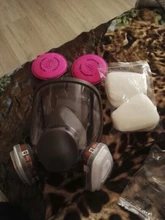 Máscara de gas 7 en 1 6800, mascarilla facial completa, respirador, pintura en aerosol, mascarilla de silicona