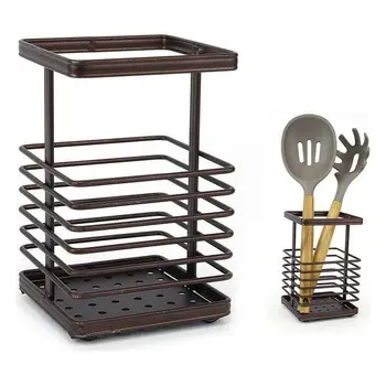 Pot for Kitchen Utensils Confortime Metal Brown 
Pot for Kitchen Utensils Confortime Metal Brown