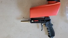 Pistola de chorro de arena de gravedad portátil, herramienta pequeña neumática, ajustable, para pulverización, 90psi