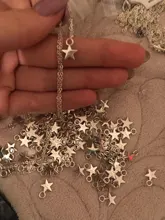 100 Uds Charms Star 11x8mm hecho a mano artesanía Fabricación de colgantes fit,Vintage bronce tibetano color plata, DIY para pulsera collar