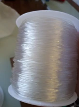 1 rollo/lote Diy cuentas de cristal cordón elástico línea elástica redonda diámetro 0,5mm-1,5mm para la fabricación de joyas Hilo de hilo al por mayor