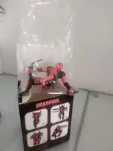 Figura DE ACCIÓN DE Deadpool 2 DE x-men de Marvel de Disney, figura sentada de postura de Anime en miniatura, Mini muñeca de decoración, colección de PVC, modelo de Juguetes
