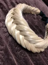 Diademas giratorias de 2 tamaños para mujer, trenzas con cinturón ajustable, accesorios para el cabello para niña, diademas sintéticas