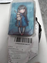 Tarjetero de piel sintética para mujer, Cartera de 9 Bits/10 Bits + 2 posiciones grandes con cremallera, Tarjetero con personajes bonitos