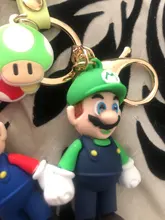 LLavero de dibujos animados de personajes de Super Mary, llavero de muñeca de modelado de animación, joyería portátil exquisita, colgante, venta al por mayor