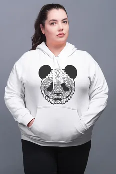 Angemiel Wear Panda White Women 'S Hooded Sweatshirt 
Angemiel Wear Panda White Women 'S Hooded Sweatshirt