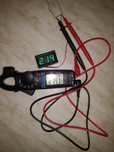 Voltímetro Digital LED CA 30-500V, 0,56 , medidor de voltaje, herramienta de instrumentos de voltios, 2 cables, pantalla roja, verde, azul, 110V, 220V, bricolaje, 0,56 pulgadas