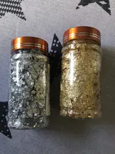 Molde artístico de resina epoxi para decoración, hoja de oro brillante de lujo, rellenos de lámina dorada, materiales dorados, joyas de decoración, herramienta de fabricación