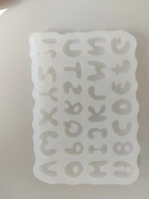 Ornament Keychain Silica-Gel Resin Mould Alphabet Number-Molds Casting-Tools Epoxy DIY